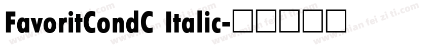 FavoritCondC Italic字体转换